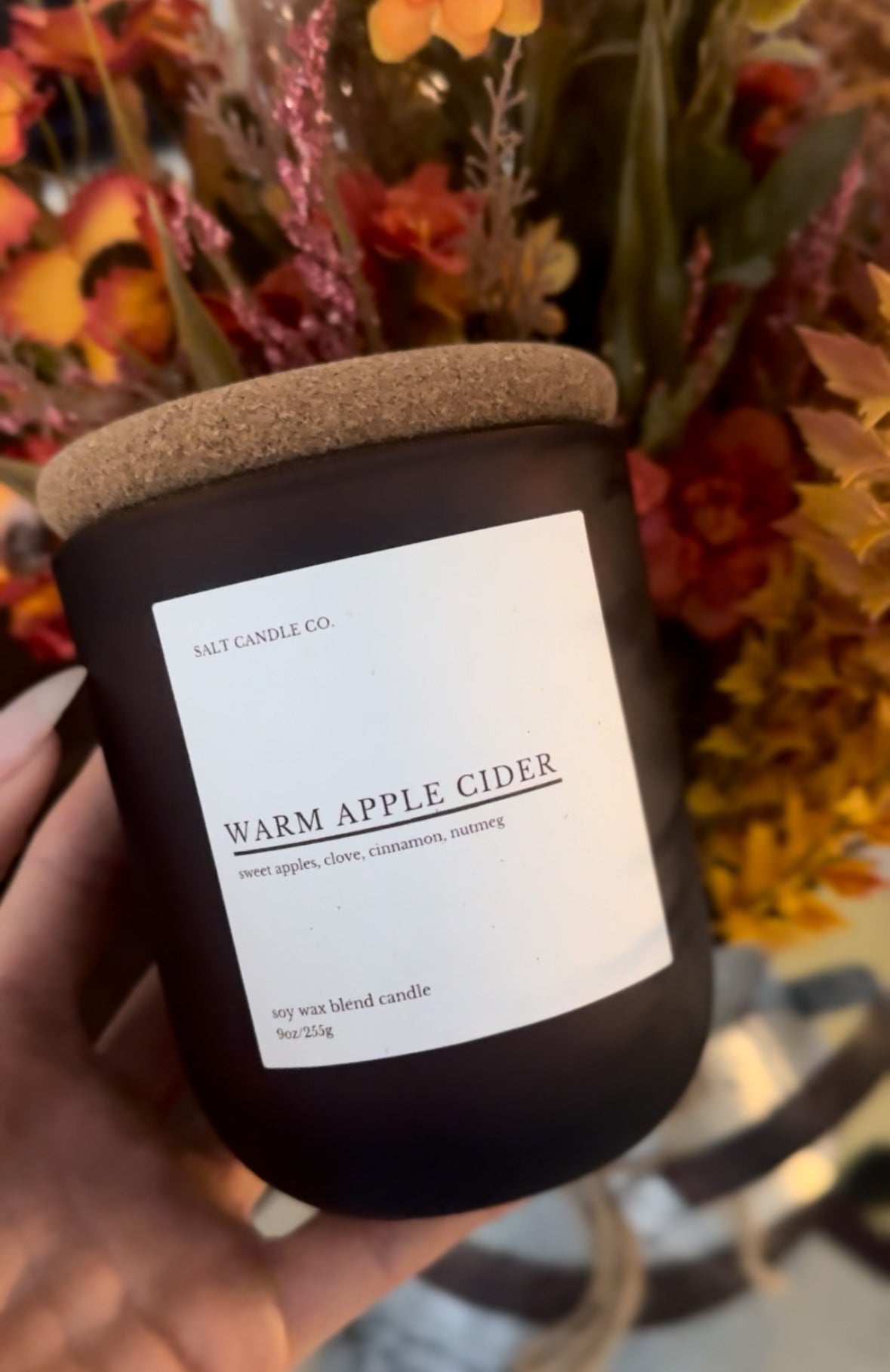 Warm Apple Cider 9oz candle