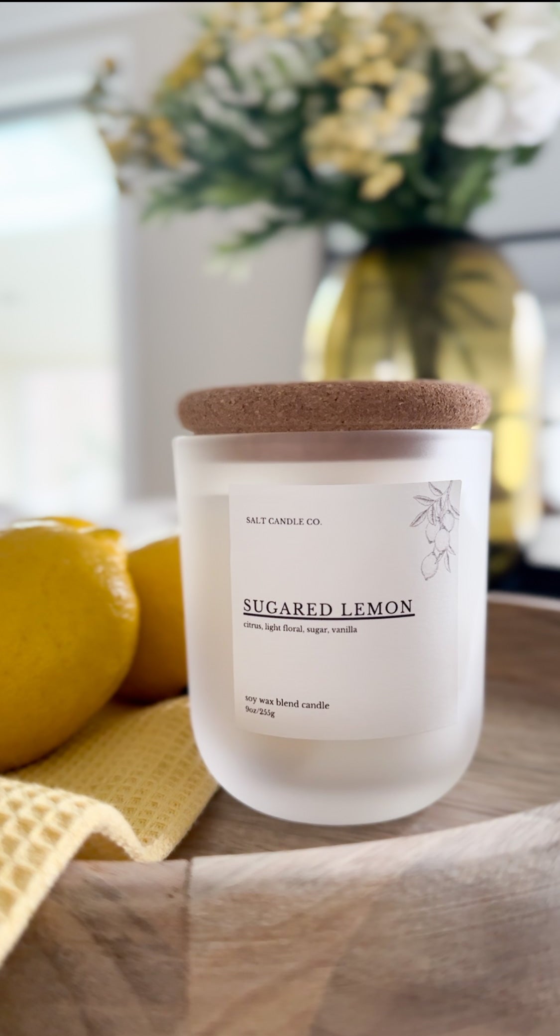 Sugared Lemon 9oz candle