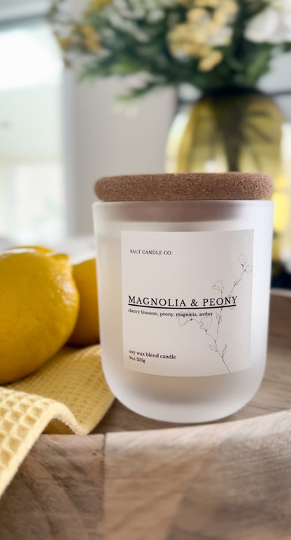 Magnolia & Peony 9oz candle