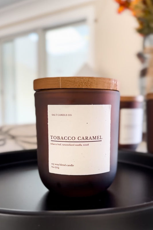 Tobacco Caramel 9oz candle